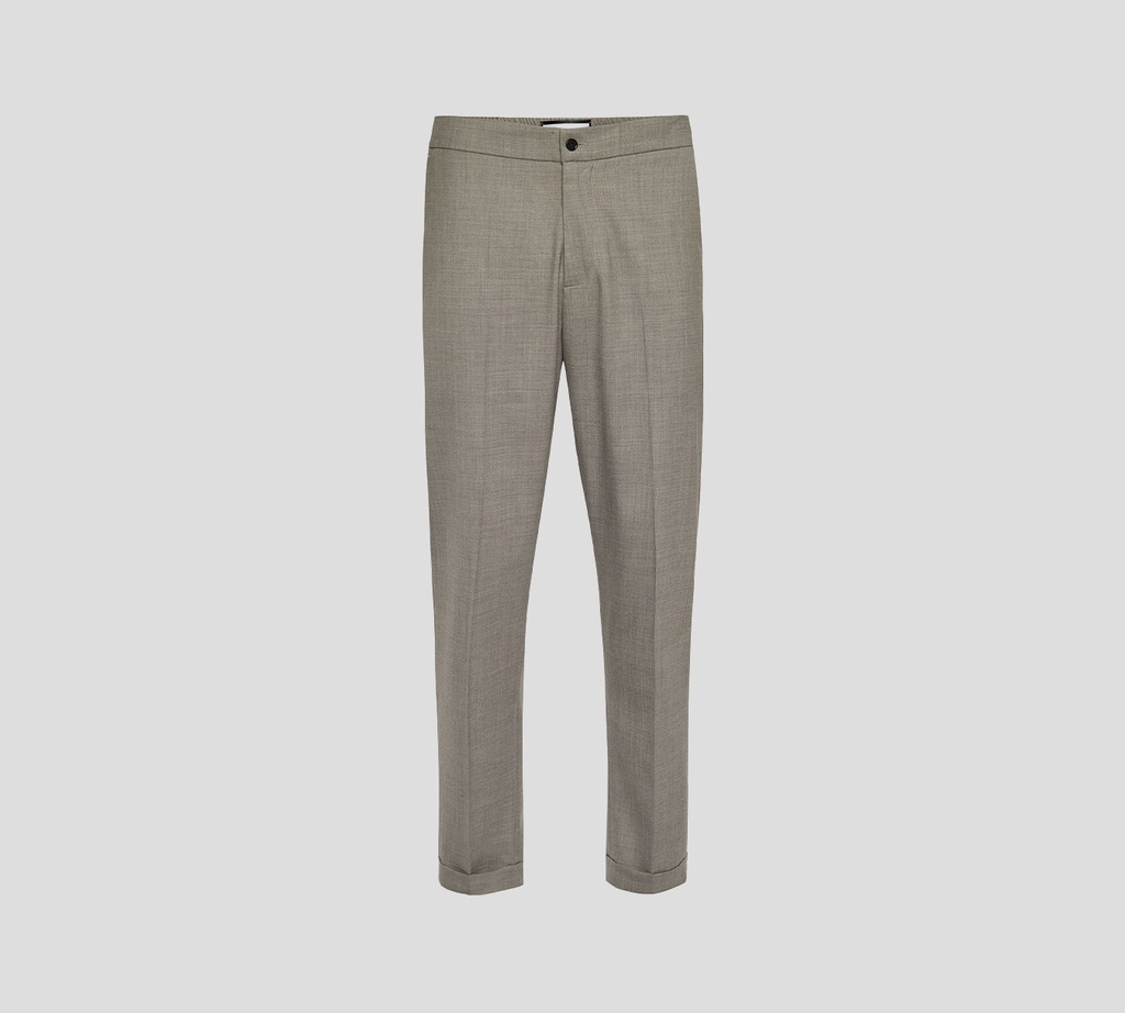 Philipp Plein - PANTALON NEGRO CON LIGA ANCHO DE LANA