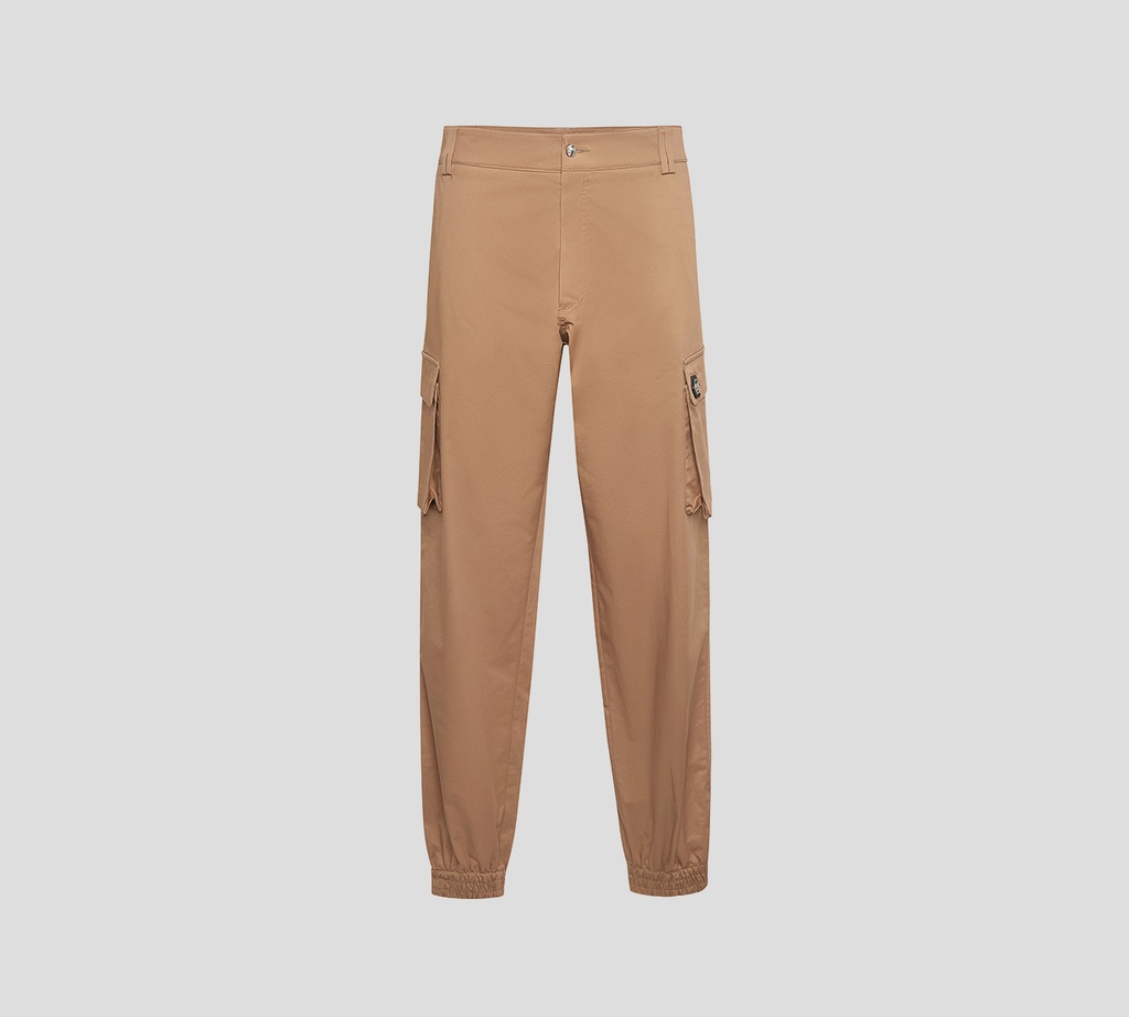 Philipp Plein - PANTALON BEIGE CARGO DE CORTE RECTO