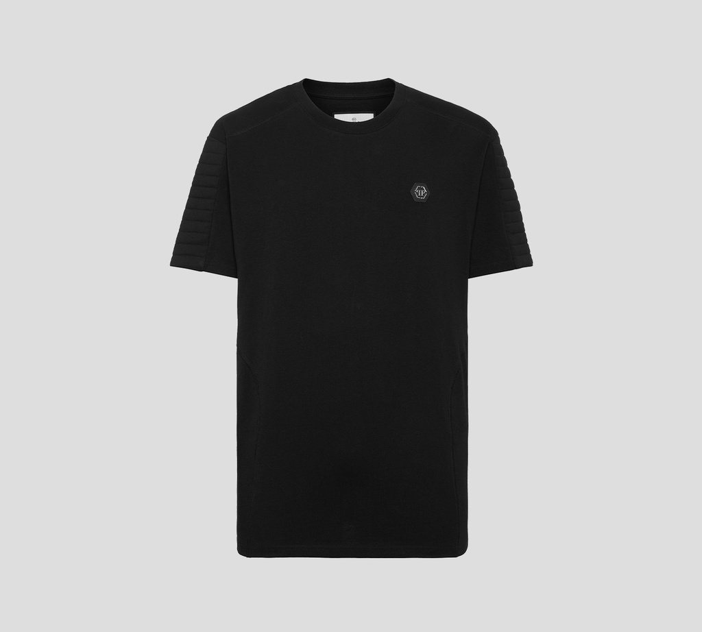 Philipp Plein - FRANELA NEGRA DE CUELLO REDONDO ESTILO MOTERO