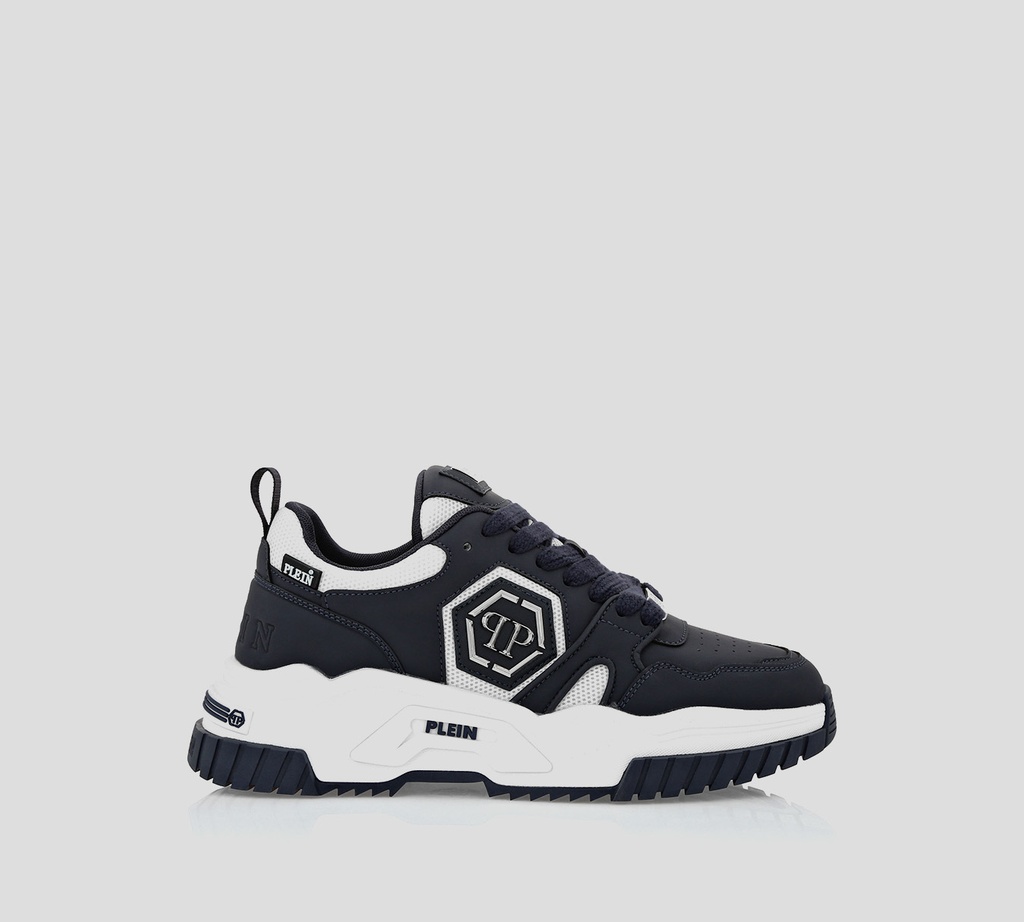 Philipp Plein - SNEAKERS AZUL OSCURO Y BLANCO PREDATOR PP HEXAGON