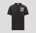 Off White - FRANELA NEGRA CUELLO REDONDO CON LOGO GRANDE ESTAMPADO EN LA ESPALDA