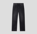Off White - JEAN NEGRO PRELAVADO CORTE RECTO