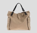 Dsquared2 - CARTERA BEIGE GRANDE CON DOBLE BOLSILLO LATERAL Y ASA DE CUERO
