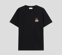 Off White - FRANELA NEGRA CUELLO REDONDO CON ESTAMPADO DE AGUILA Y LEON EN LA ESPALDA