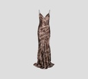 Elisabetta Franchi - VESTIDO DE TIRAS CON ESTAMPADO DE CAIMAN