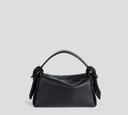 Kenzo - CARTERA DE MANO EN CUERO NEGRO CON LOGO GRABADO EN ASA