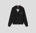 Kenzo - CARDIGAN NEGRO CON TIGRE AMARILLO
