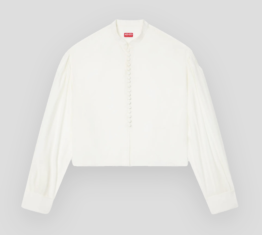Kenzo - CAMISA BLANCA CUELLO MAO CON BOTONES