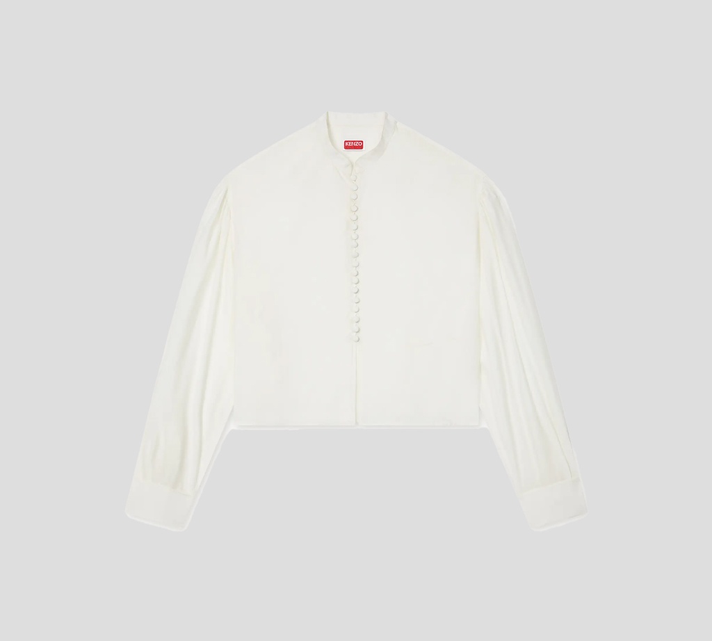 Kenzo - CAMISA BLANCA CUELLO MAO CON BOTONES