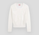 Kenzo - SWEATER BLANCO TEJIDO EN PUNTO DE MALLA
