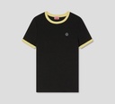 Kenzo - FRANELA NEGRA CON BORDES AMARILLOS