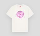 Kenzo - FRANELA BLANCO HUESO CON CORAZON ROSADO