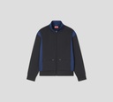 Kenzo - CHAQUETA NEGRA CON AZUL Y CUELLO ALTO