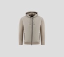 Herno - CHAQUETA GRIS DE MANGAS TEJIDAS