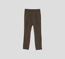 Herno - PANTALON VERDE OSCURO CON LIGA