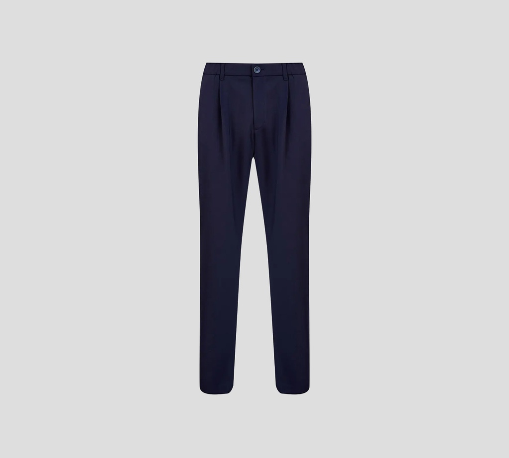Herno - PANTALON DE MONO AZUL OSCURO CON LIGA