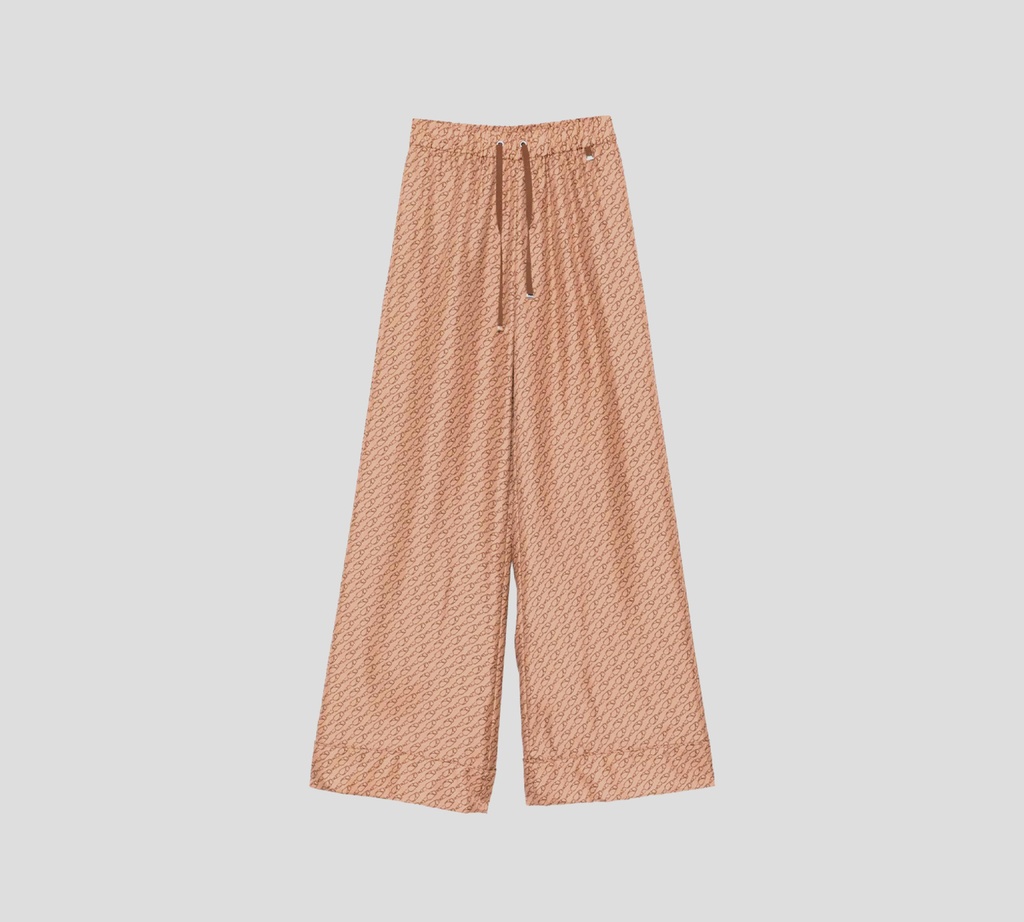 Herno - PANTALON BRONCE CON DISEÑO DE CADENAS