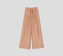 Herno - PANTALON BRONCE CON DISEÑO DE CADENAS