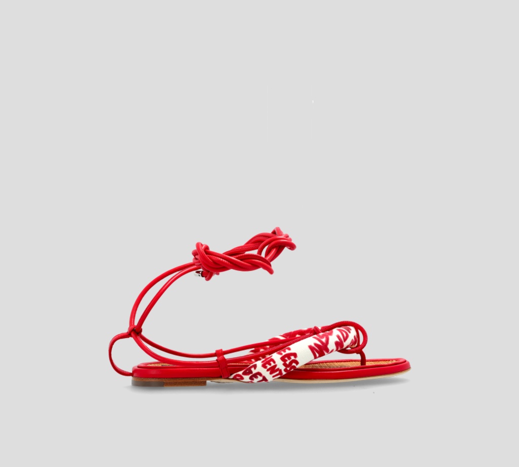 Dsquared2 - SANDALIAS ROJAS CON TRENZAS