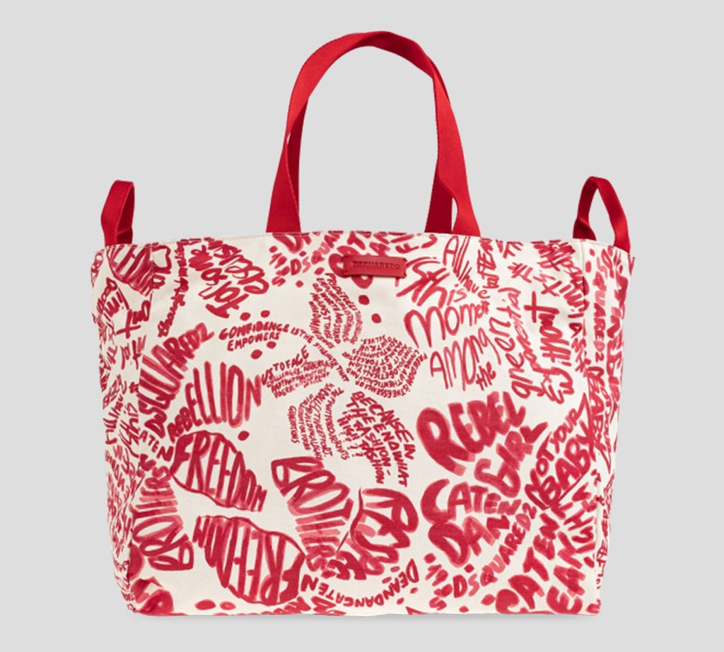 Dsquared2 - CARTERA MAXI CON LOGOTIPADO EN ROJO