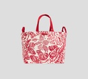 Dsquared2 - CARTERA GRANDE BLANCA CON LETRAS Y CORRERAS ROJAS