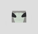 Off White - FALDA ELSTICA CON BLOQUES DE COLOR GRIS NEGRO Y VERDE