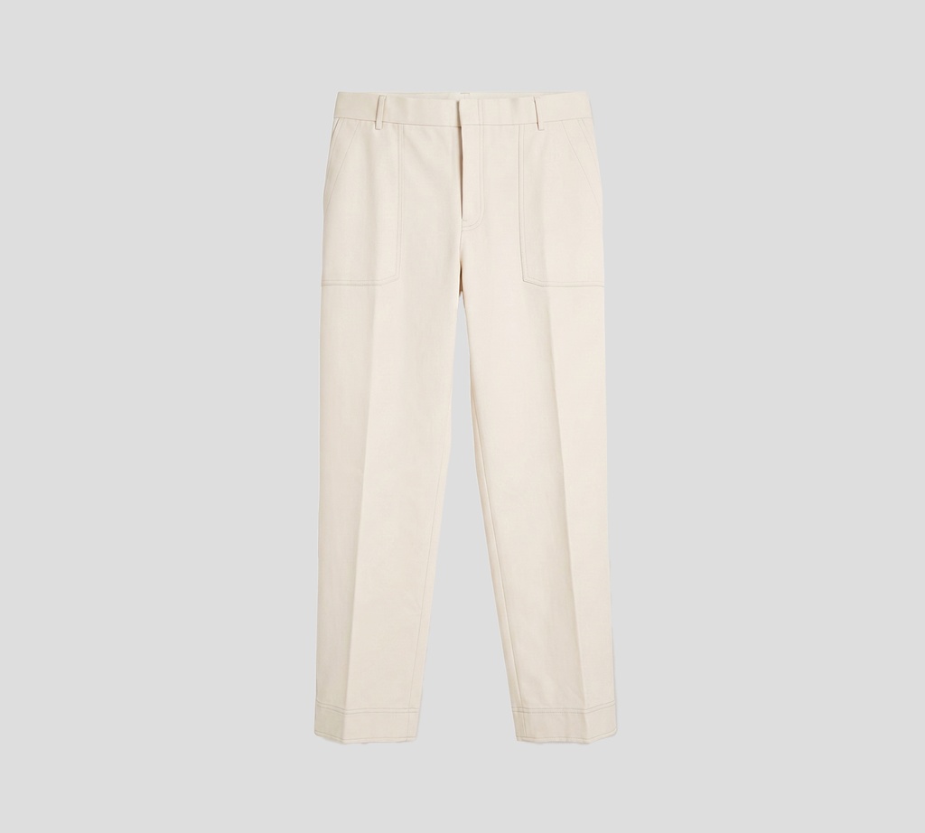 Brioni - PANTALON BEIGE CREMA CON LIGA
