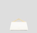 Elie Saab - CARTERA PETIT WAVE DE PIEL CON PARTE SUPERIOR METÁLICA DORADA
