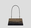 Elie Saab - CARTERA DE PIEL EPAULETTE CON ADORNOS DE CRISTAL COLOR DORADO