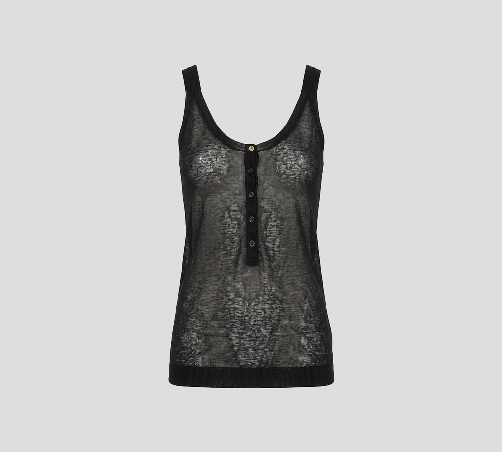 Elie Saab - TOP DE PUNTO NEGRO