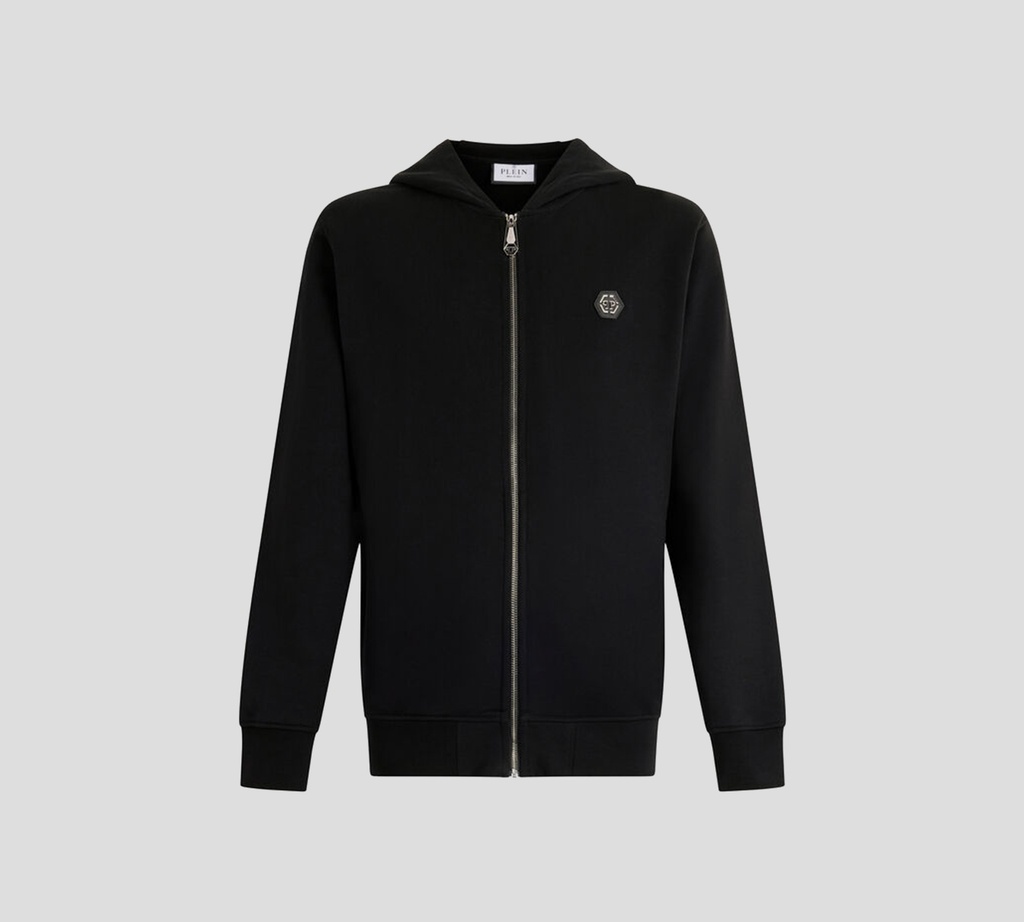 Philipp Plein - SWEATER NEGRO CLASICO CON CIERRE