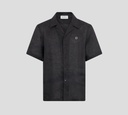Philipp Plein - CAMISA NEGRA DE LINO MANGA CORTA