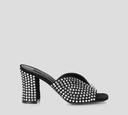 Philipp Plein - SANDALIAS NEGRAS DE TACON BAJO CON PEDRERIA