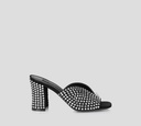 Philipp Plein - SANDALIAS NEGRAS DE TACON BAJO CON PEDRERIA