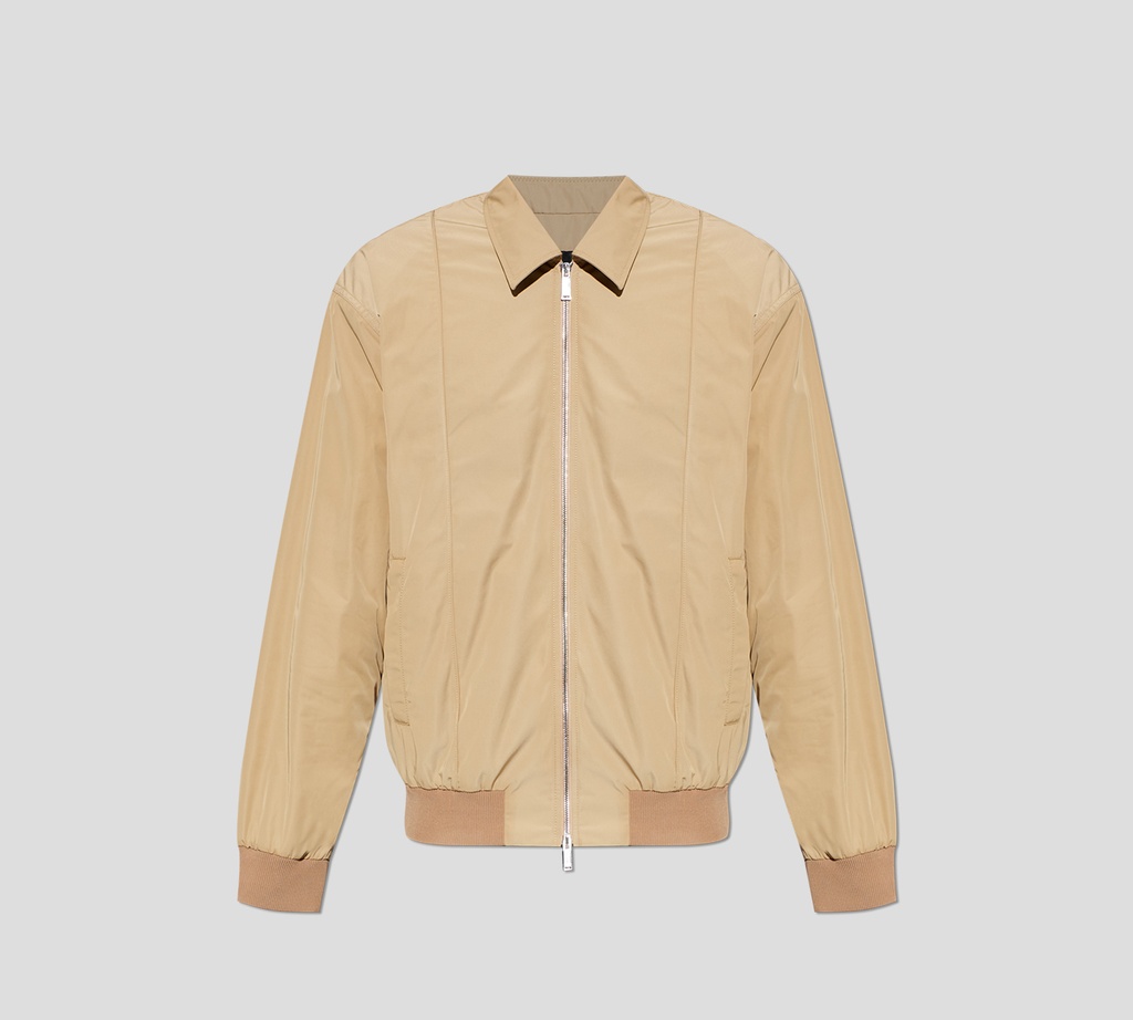 Dsquared2 - CHAQUETA BEIGE CON CIERRE FRONTAL