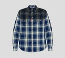 Dsquared2 - CAMISA AZUL DE CUADROS MANGA LARGA