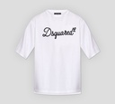 Dsquared2 - FRANELA BLANCA CUELLO REDONDO CON LOGO BORDADO