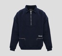 Dsquared2 - SWEATER AZUL MARINO CON CIERRE Y BOLSILLOS FRONTALES