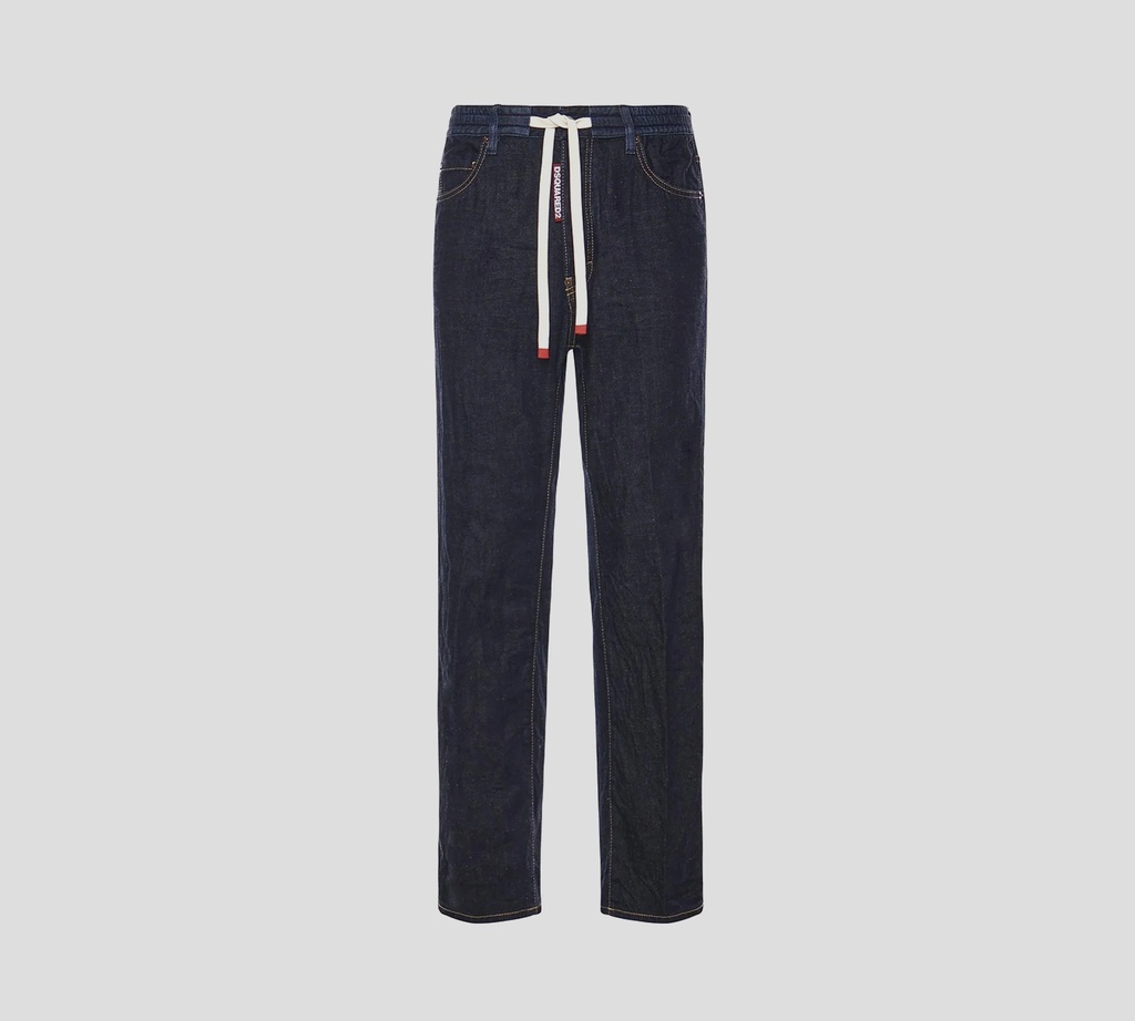 Dsquared2 - JEANS NAVY CON LIGA Y CORDON EN CINTURA