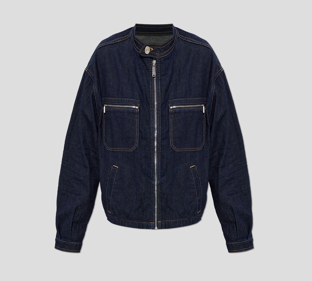 Dsquared2 - CHAQUETA DE JEANS CON CIERRE FRONTAL Y DOBLE BOLSILLO