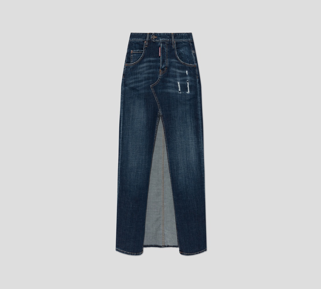 Dsquared2 - FALDA DE JEANS LARGA