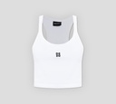 Dsquared2 - TOP BLANCO CON ISOTIPO BORDADO