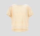 Herno - FRANELA BLANCA CON RAYAS MOSTAZA