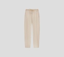 Herno - PANTALON DE LINO BEIGE CON CORDON EN LA CINTURA