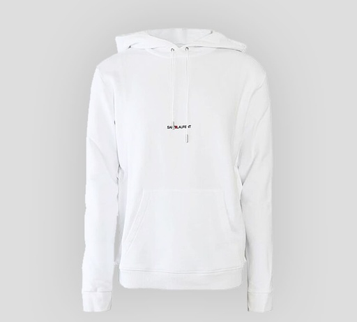 Saint Laurent - SWEATER HOODIE BÁSICO CON BOLSILLO CENTRAL