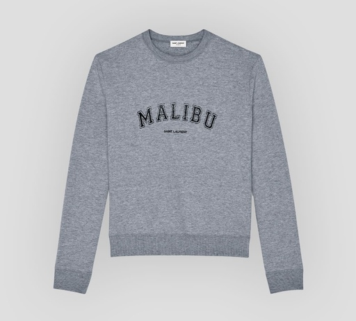 [612043-YBPZ21407] Saint Laurent - SWEATER CUELLO REDONDO MALIBÚ