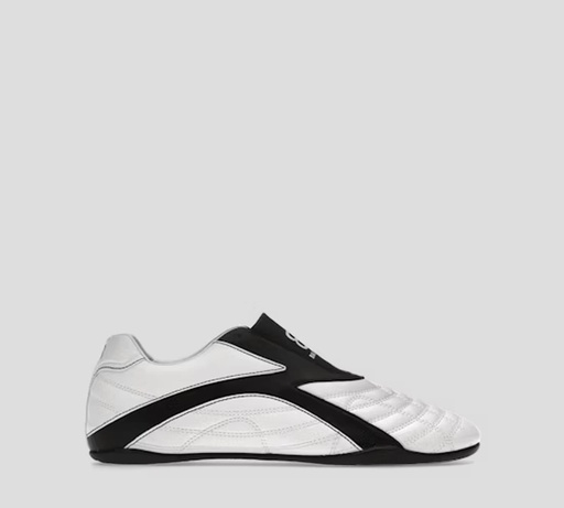 Balenciaga - SNEAKERS ZEN EN CUERO UNICOLOR CON LOGO NEGRO