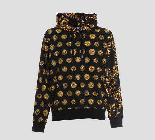 Versace Jeans Couture - SWEATER HOODIE CON ESTAMPADO GARLAND Y DE MONEDAS