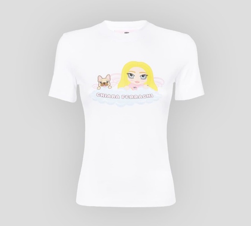 Chiara Ferragni - FRANELA CUELLO REDONDO CON ILUSTRACIÓN SOBRE EL PECHO