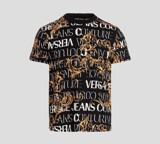 Versace Jeans Couture - FRANELA CUELLO REDONDO CON ESTAMPADO GARLAND